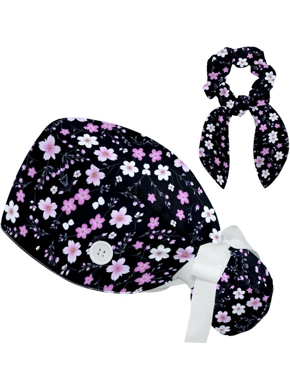 Scrub Cap & Matching Scrunchy